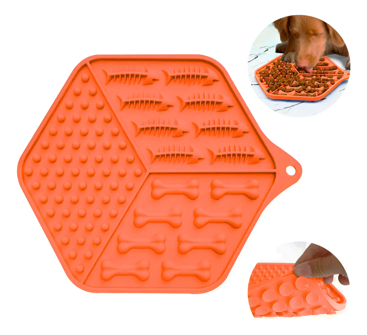 Tapete lamer de silicona premium